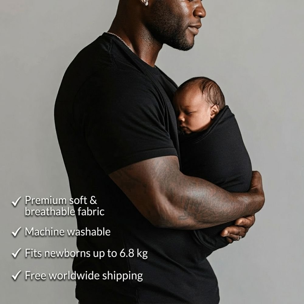 Babywearing Dad Shirt – Black - Kooden