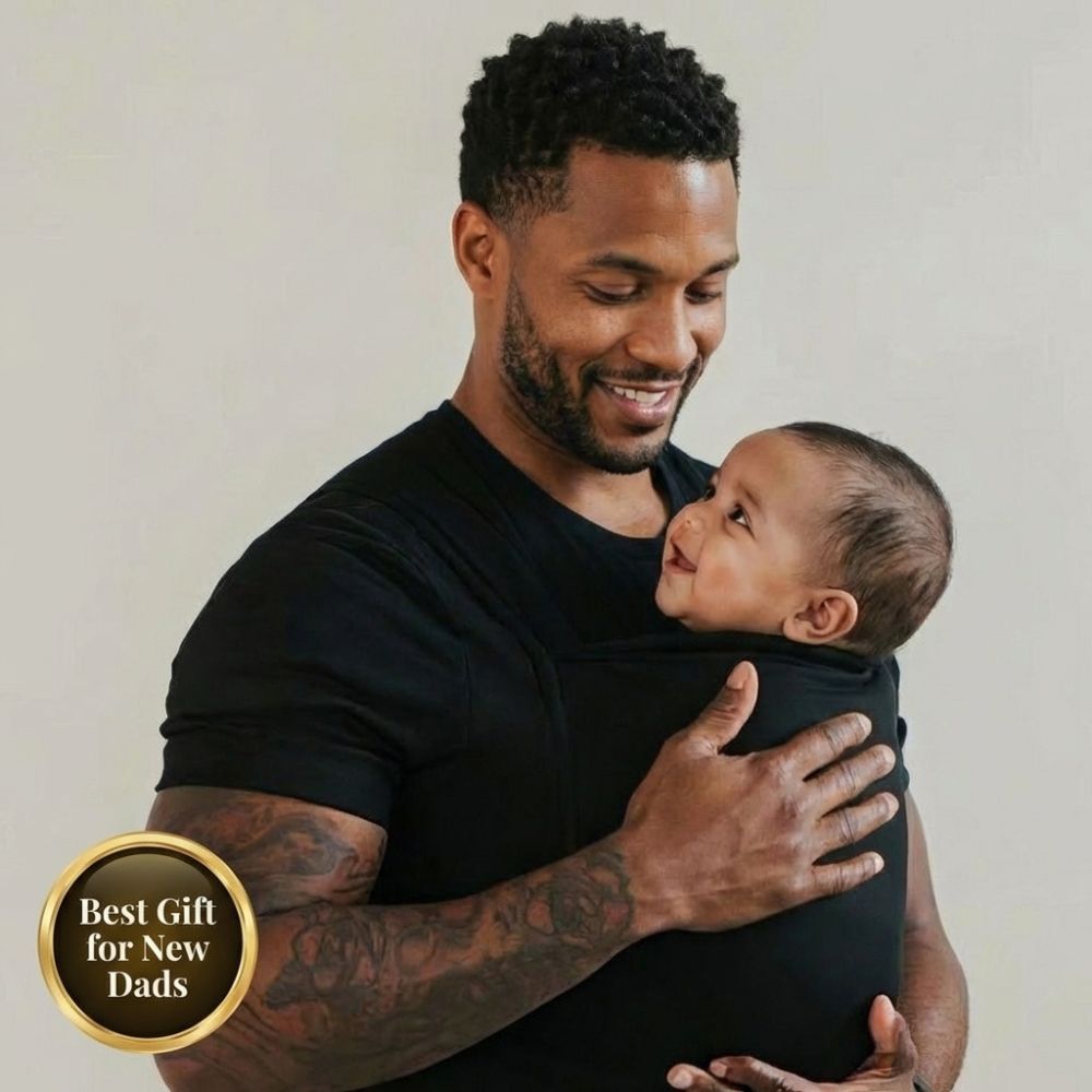 Babywearing Dad Shirt – Black - Kooden