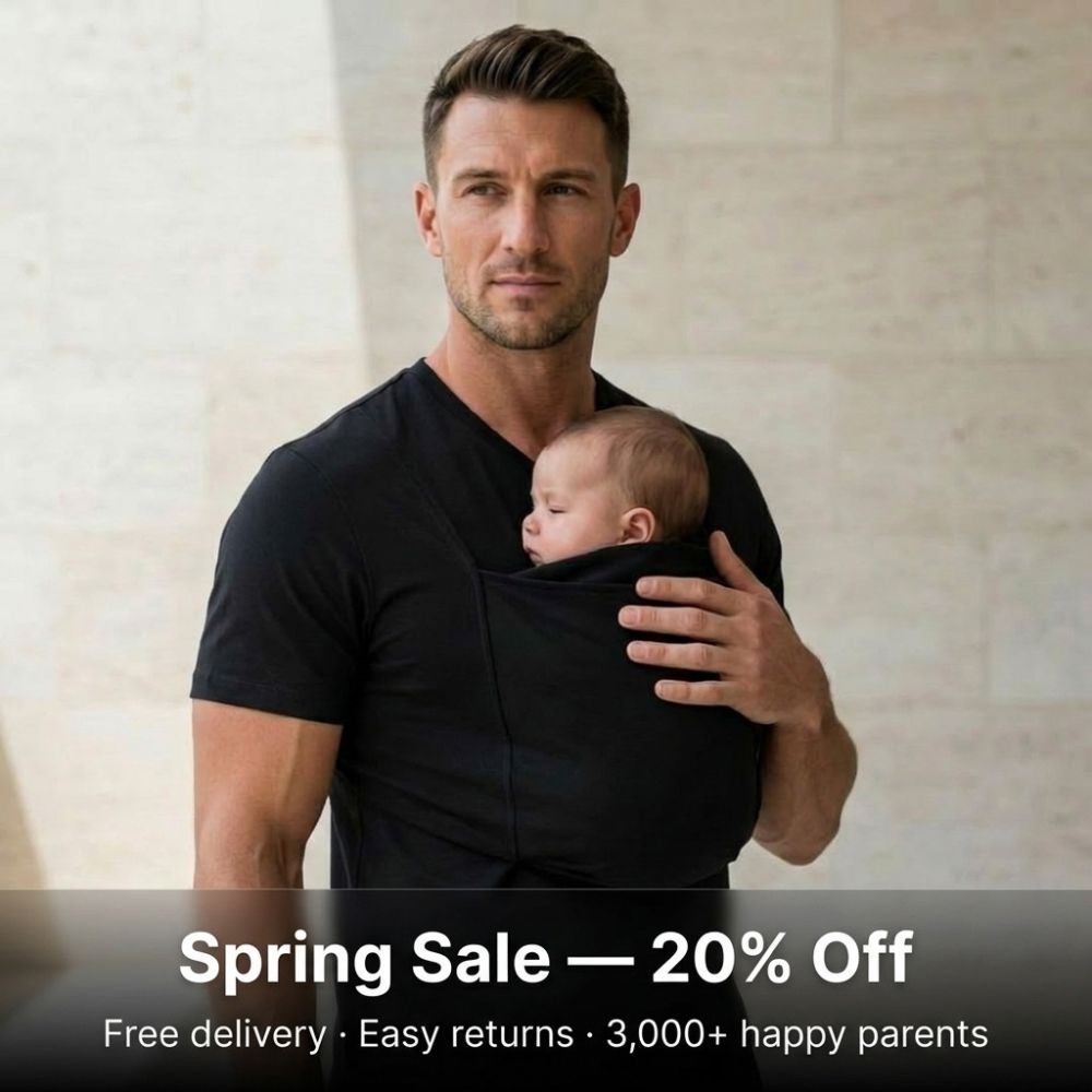 Babywearing Dad Shirt – Black - Kooden