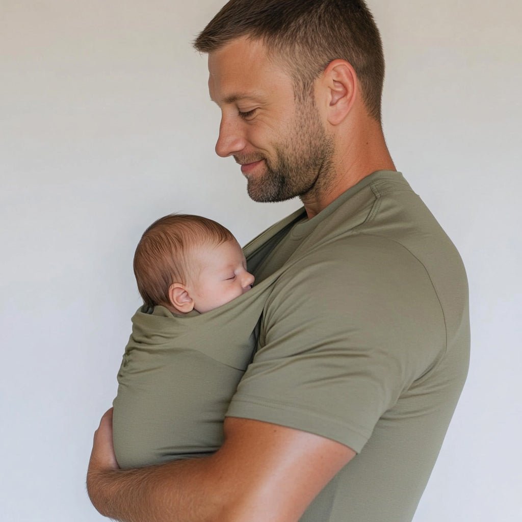 Babywearing Dad Shirt – Khaki - Kooden