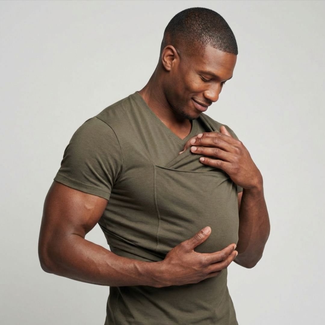 Babywearing Dad Shirt – Khaki - Kooden