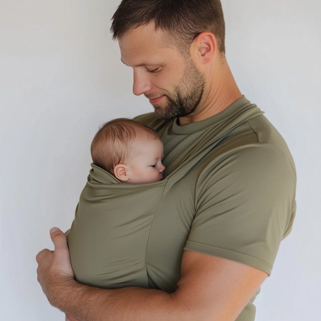 Babywearing Dad Shirt – Khaki - Kooden