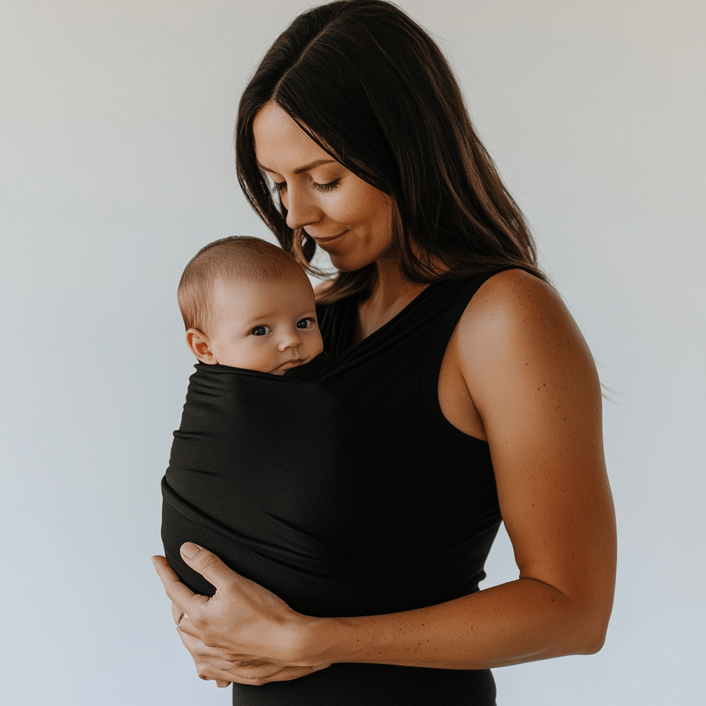 Babywearing Mum Shirt – Black - Kooden