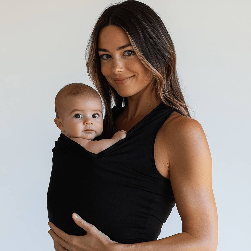 Babywearing Mum Shirt – Black - Kooden