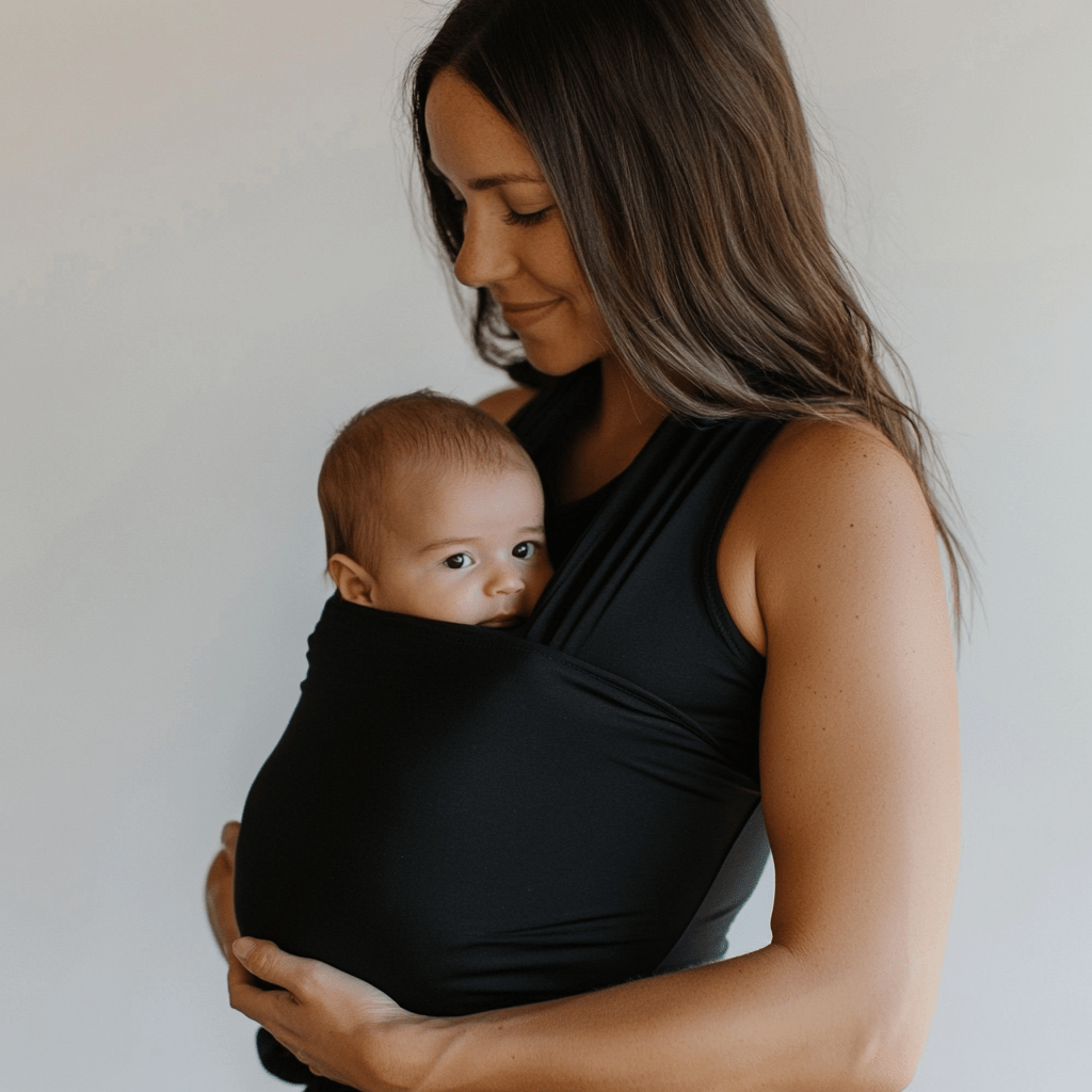Babywearing Mum Shirt – Black - Kooden