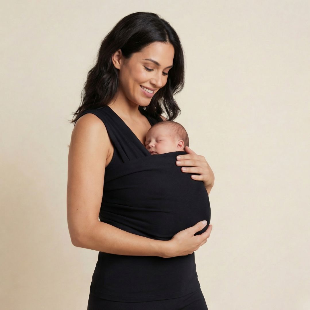 Babywearing Mum Shirt – Black - Kooden