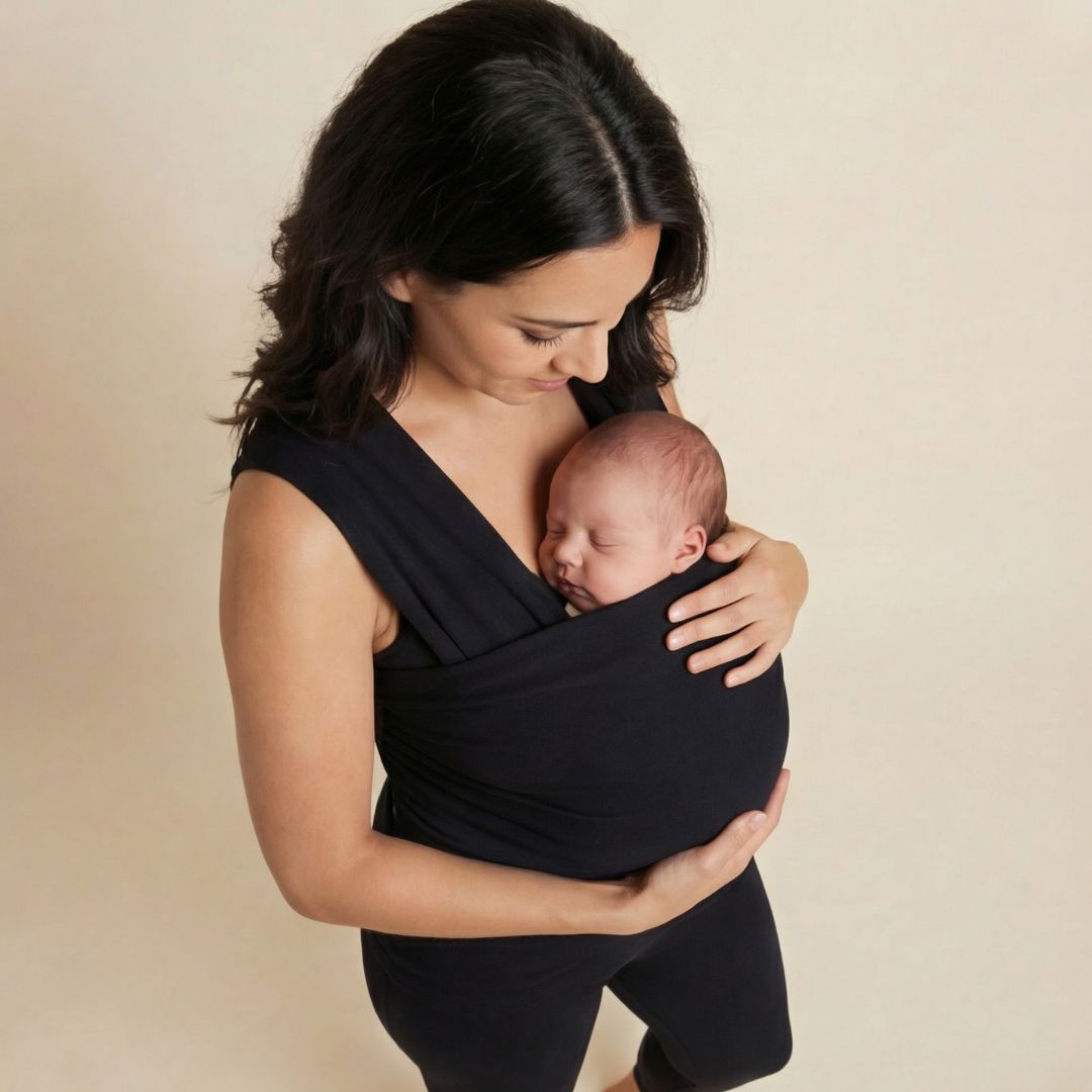 Babywearing Mum Shirt – Black - Kooden