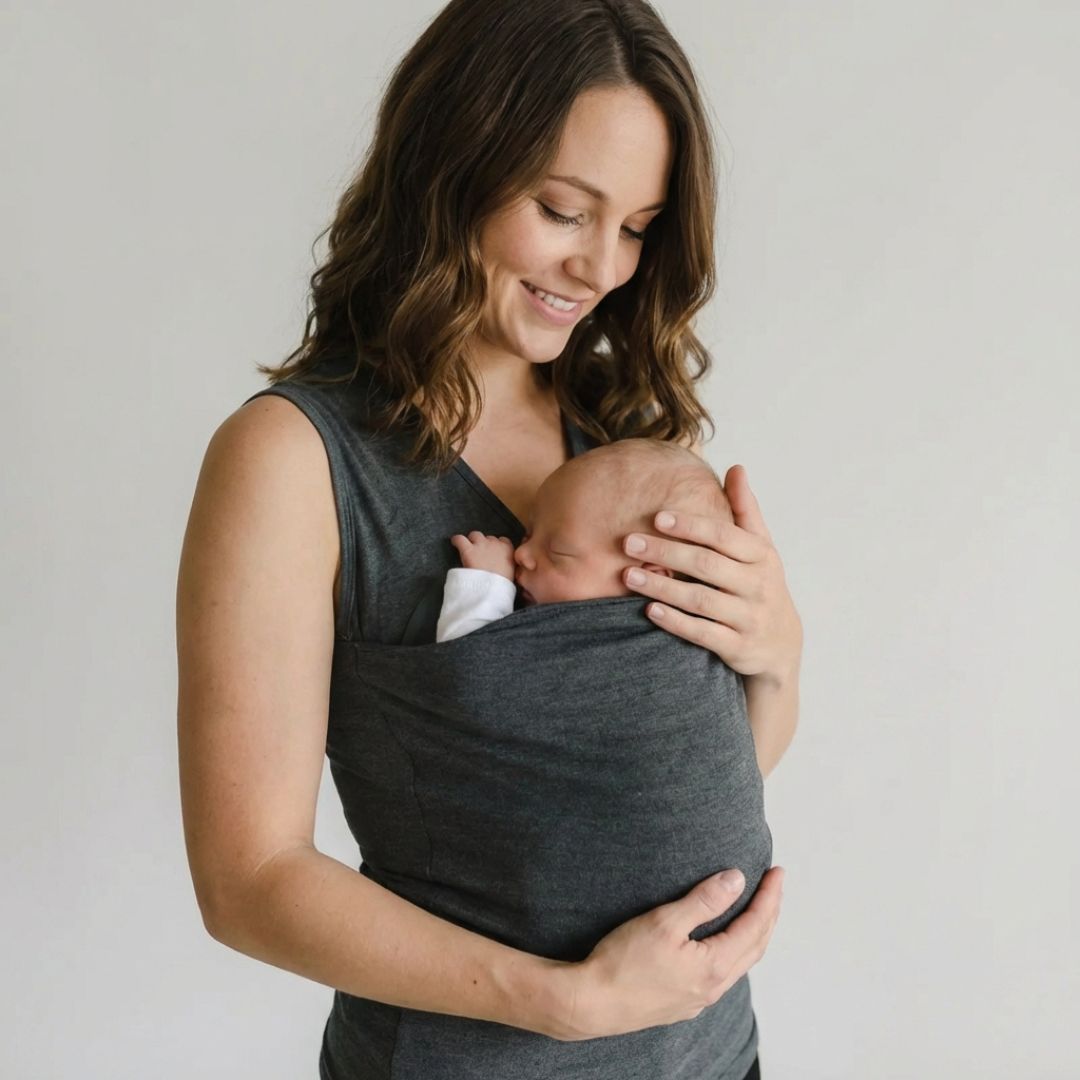 Babywearing Mum Shirt – Grey - Kooden