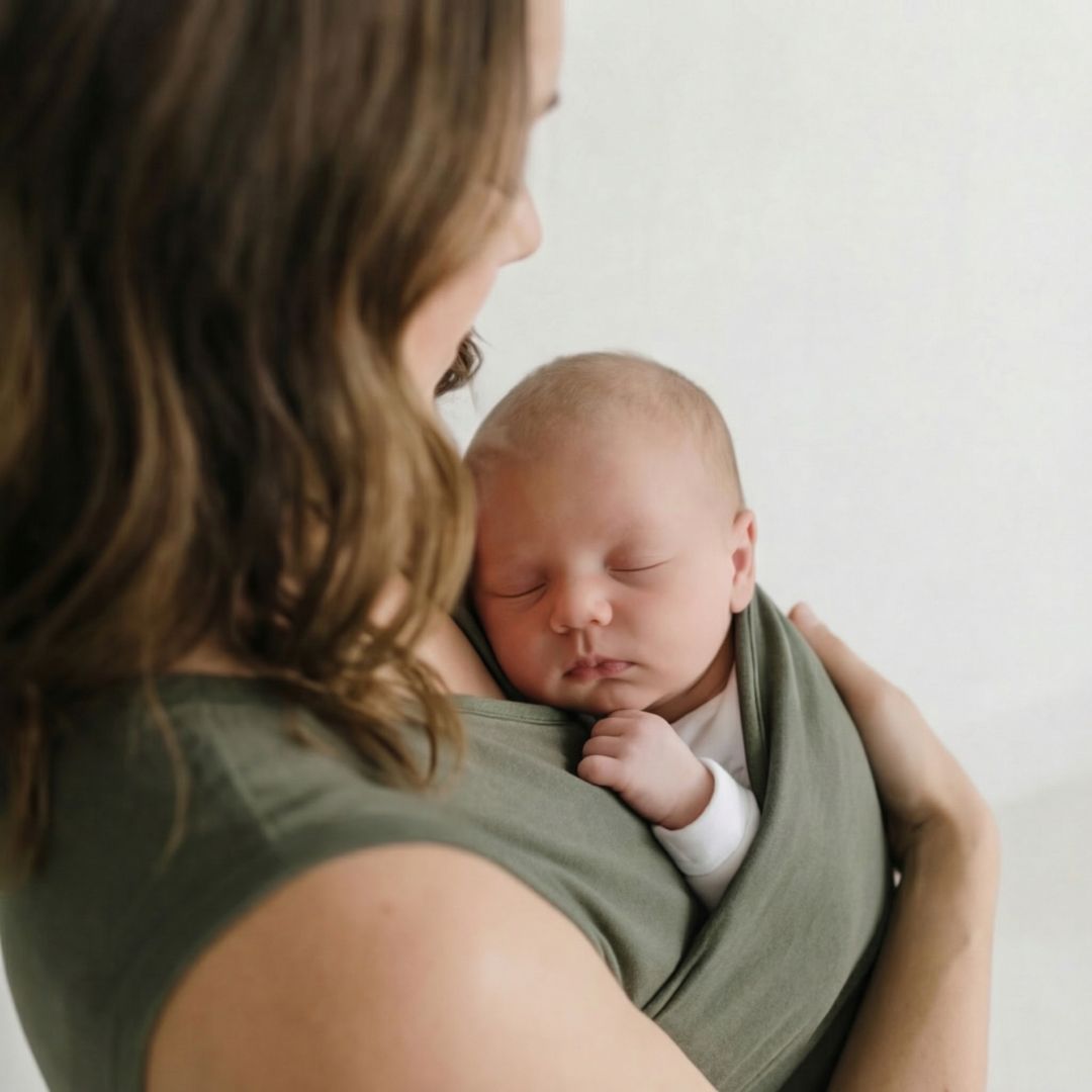 Babywearing Mum Shirt – Khaki - Kooden