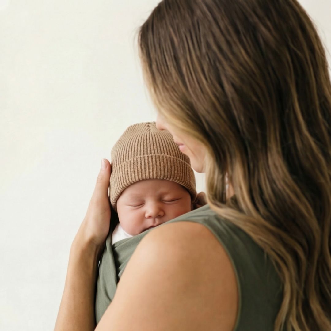 Babywearing Mum Shirt – Khaki - Kooden