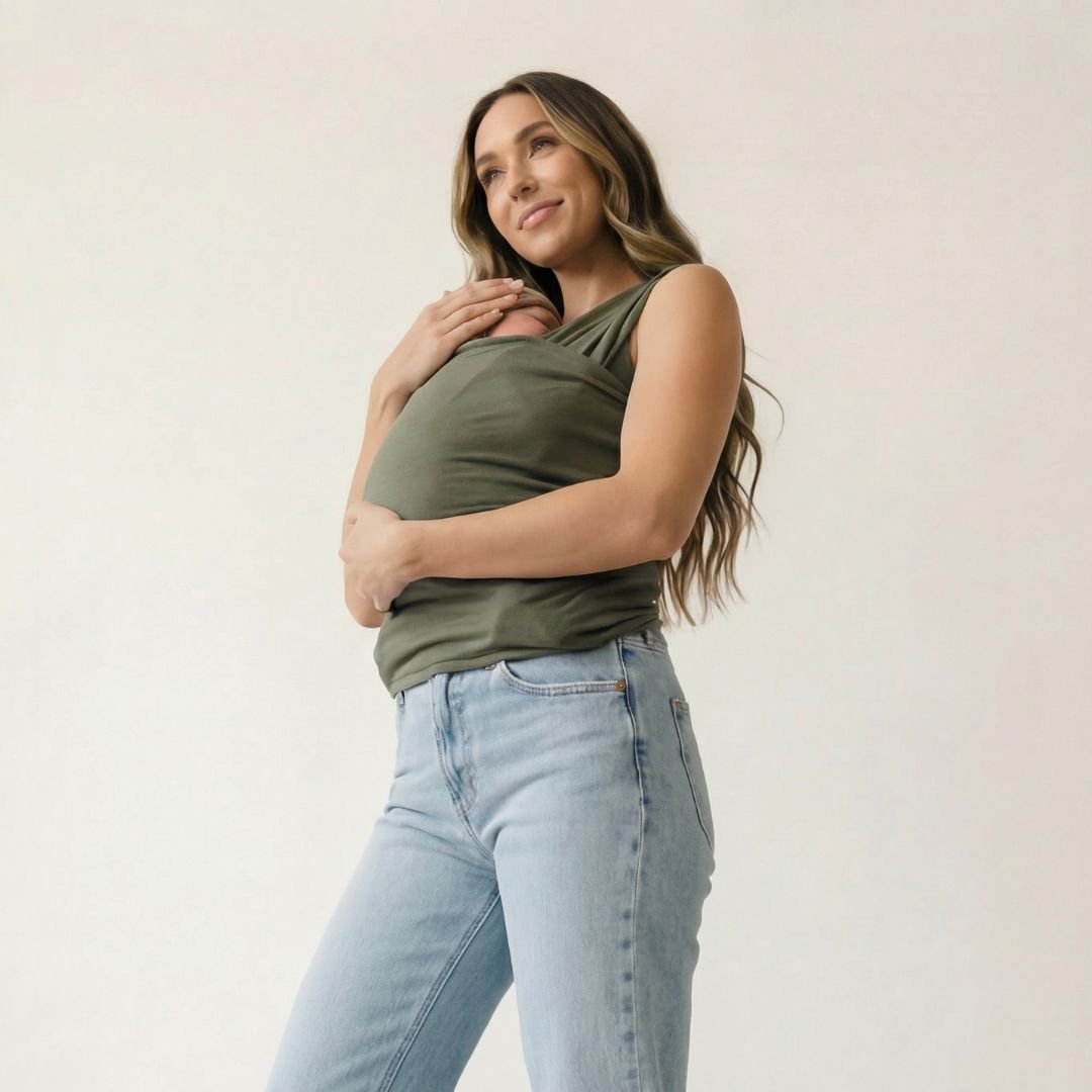 Babywearing Mum Shirt – Khaki - Kooden